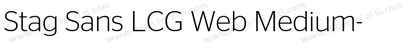 Stag Sans LCG Web Medium字体转换
